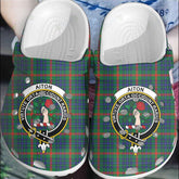 Clan Aiton Tartan Crest Clogs Classic CR10 Aiton Tartan Tartan Today